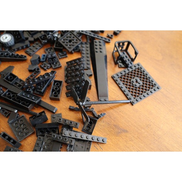 2 lbs. Pounds 8oz Mixed Lot Lego Bulk Black Bricks Pieces Plates Blocks - Picture 7 of 16
